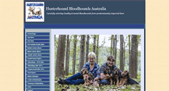 Desktop Screenshot of hunterhoundbloodhounds.com